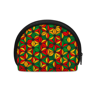 Geometric Reggae Pattern Print Coin Purse