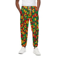 Geometric Reggae Pattern Print Cotton Sweatpants
