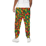 Geometric Reggae Pattern Print Cotton Pants