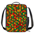 Geometric Reggae Pattern Print Crossbody Lunch Bag