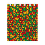 Geometric Reggae Pattern Print Curtain