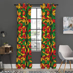 Geometric Reggae Pattern Print Curtain