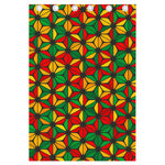 Geometric Reggae Pattern Print Curtain