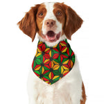 Geometric Reggae Pattern Print Dog Bandana