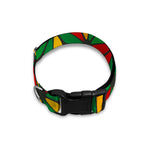 Geometric Reggae Pattern Print Dog Collar