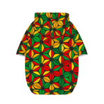 Geometric Reggae Pattern Print Dog Zip Up Hoodie