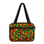 Geometric Reggae Pattern Print Double Strap Bible Bag
