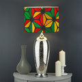 Geometric Reggae Pattern Print Drum Lamp Shade