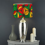 Geometric Reggae Pattern Print Drum Lamp Shade