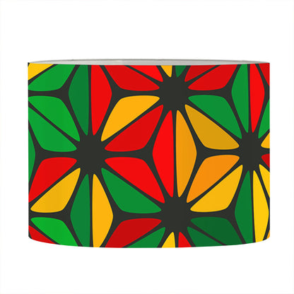 Geometric Reggae Pattern Print Drum Lamp Shade