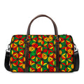 Geometric Reggae Pattern Print Duffel Bag