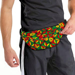Geometric Reggae Pattern Print Fanny Pack