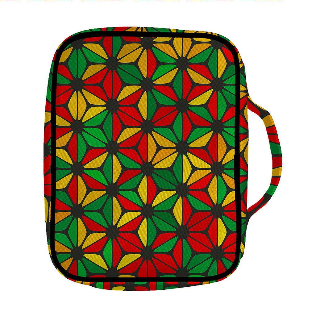 Geometric Reggae Pattern Print Front Pocket Bible Bag