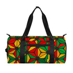 Geometric Reggae Pattern Print Gym Bag