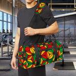 Geometric Reggae Pattern Print Gym Bag