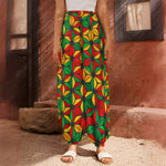 Geometric Reggae Pattern Print Harem Pants