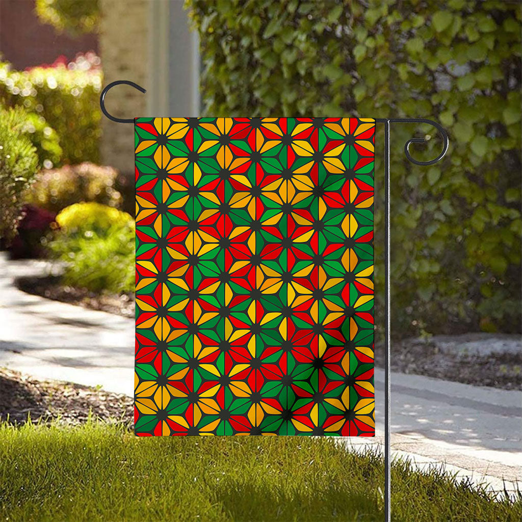 Geometric Reggae Pattern Print House Flag