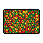 Geometric Reggae Pattern Print Kitchen Mat