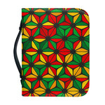 Geometric Reggae Pattern Print Leather Bible Cover