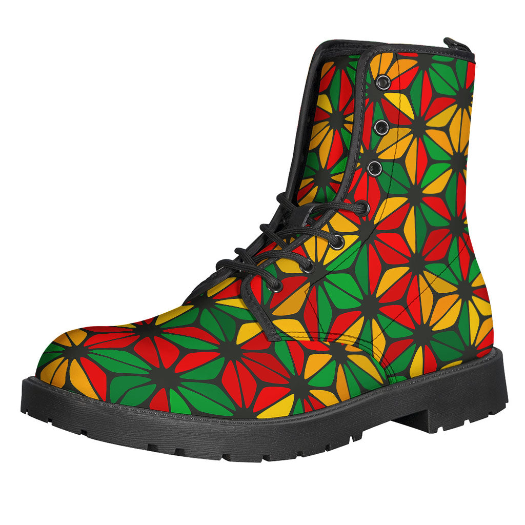 Geometric Reggae Pattern Print Backpack