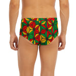 Geometric Reggae Pattern Print Men's Briefs