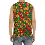 Geometric Reggae Pattern Print Men's Fitness Tank Top