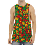 Geometric Reggae Pattern Print Men's Muscle Tank Top