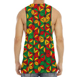 Geometric Reggae Pattern Print Men's Muscle Tank Top