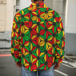Geometric Reggae Pattern Print Men's Shirt Jacket