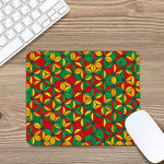 Geometric Reggae Pattern Print Mouse Pad