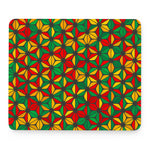 Geometric Reggae Pattern Print Mouse Pad