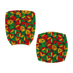 Geometric Reggae Pattern Print Office Chair Cover
