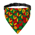 Geometric Reggae Pattern Print Over The Collar Dog Bandana