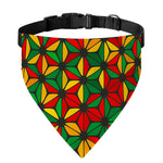 Geometric Reggae Pattern Print Over The Collar Dog Bandana