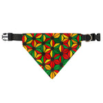 Geometric Reggae Pattern Print Over The Collar Dog Bandana