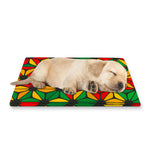 Geometric Reggae Pattern Print Pet Cooling Mat Cover