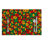 Geometric Reggae Pattern Print Placemat