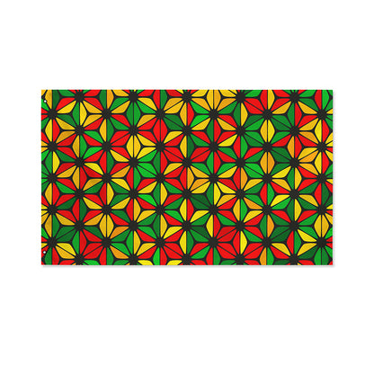 Geometric Reggae Pattern Print Polyester Flag
