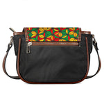 Geometric Reggae Pattern Print Saddle Bag