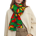 Geometric Reggae Pattern Print Scarf