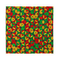 Geometric Reggae Pattern Print Silk Bandana