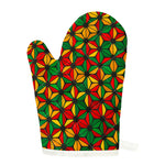 Geometric Reggae Pattern Print Single Oven Mitt