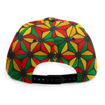 Geometric Reggae Pattern Print Snapback Cap