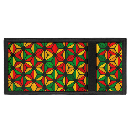 Geometric Reggae Pattern Print Trifold Wallet