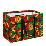 Geometric Reggae Pattern Print Utility Tote Bag