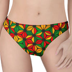 Geometric Reggae Pattern Print Women's Thong