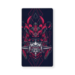 Geometric Samurai Mask Print Baby Crib Sheet