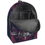 Geometric Samurai Mask Print Backpack