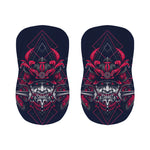 Geometric Samurai Mask Print Bar Stool Covers