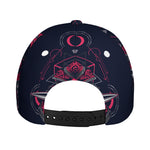 Geometric Samurai Mask Print Baseball Cap
